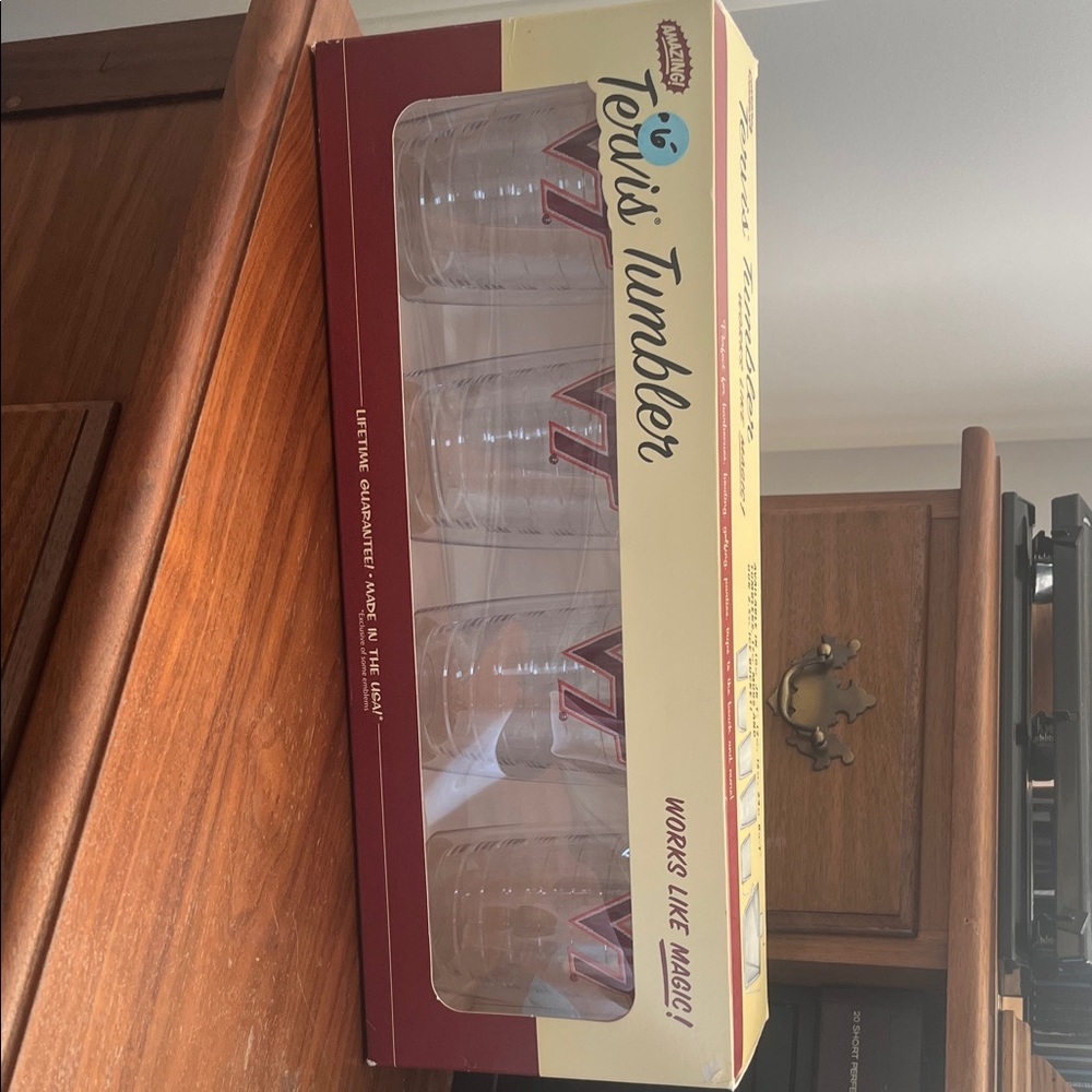 Tervis Tumbler Set - Clear with Red Accents